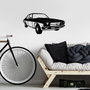 Wallity Vintage Sedan Holden Kingswood Escultura de Pared Negra